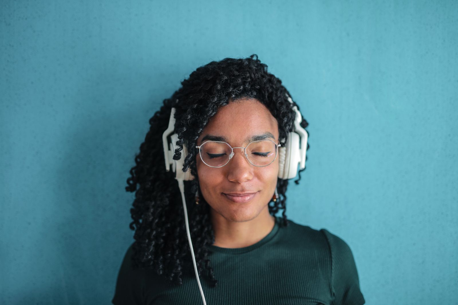 Peaceful listening moment